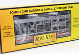 MTH Railking 30-7656 Auto Transportation Auto Carrier Flat Car - Black & Red  '57 Chevys O SCALE Like New