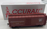 Accurail 8128 Pennsylvania PRR 40' riveted steel boxcar shaded keystone logo HO SCALE Like New