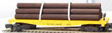 American Flyer 4-9002 BOSTON & MAINE Flat Car w/Logs S Scale Like New