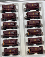 Walthers 932-4554 DULUTH MISSABE & IRON RANGE Ore Taconite 12 car set Mainline HO Scale Used Excellent missing couplers as is