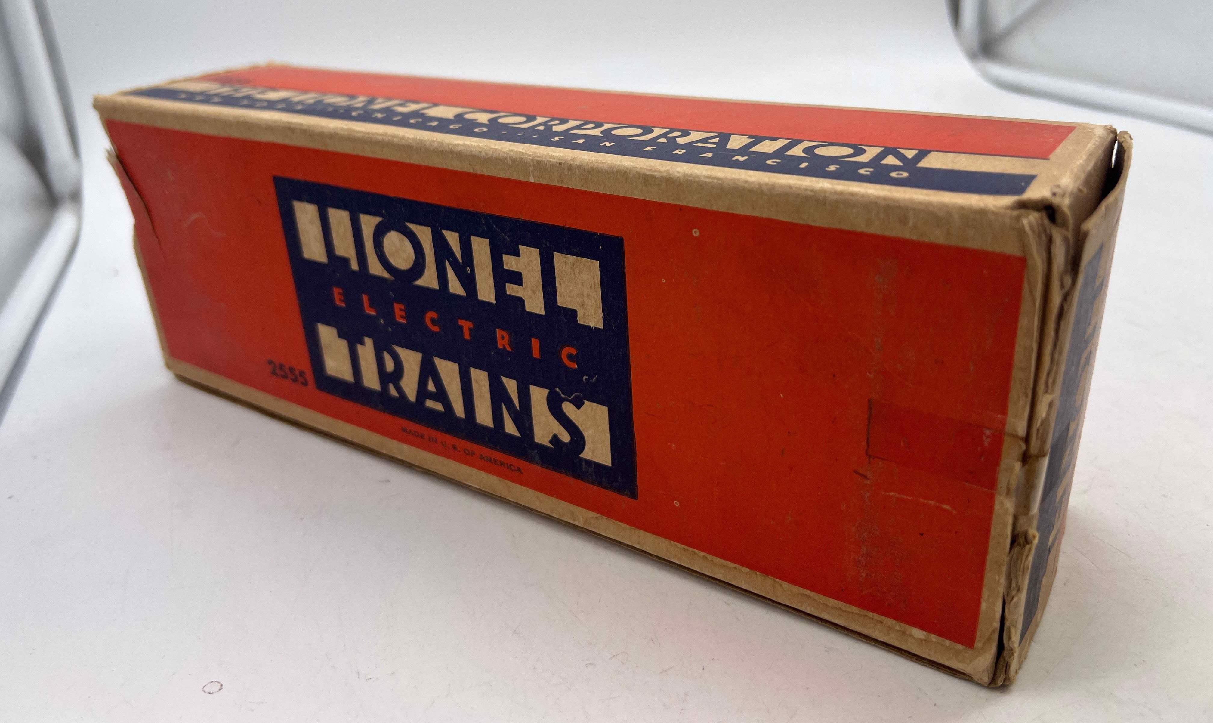 Lionel 2555 Postwar Sunoco Metal Tank Car O SCALE Used Excellent Damag