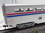 Walthers AMTRAK 85' Pullman-Standard Superliner I Coach and Sleeper set Ready to Run HO Scale Used Damaged Box