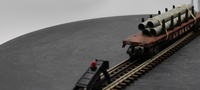 Lionel Postwar 6511 Pipe Car O SCALE Used Damaged Box as is