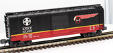 K-Line K761-1051 Santa Fe ATSF Black Warbonnet Boxcar Train Car O Scale #97190 NEW