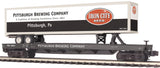 MTH Premier 20-98416 Pittsburgh Brewing Co. Flat Car w/ 48' Trailer 4001 O SCALE NEW