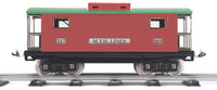 MTH Tinplate 10-2044 200 Series Std. Gauge Caboose - Red & Pea Green Standard gauge  NEW No Box