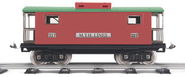 MTH Tinplate 10-2044 200 Series Std. Gauge Caboose - Red & Pea Green Standard gauge  NEW No Box
