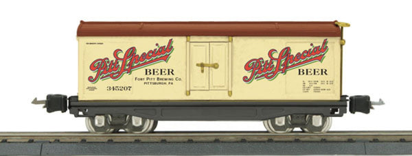 MTH Tinplate 10-8054 Fort Pitt Brewing 2800 Series Reefer Car O SCALE Like New
