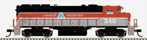 ATLAS 10004408 MASTER GOLD BANGOR & AROOSTOOK GMD GP40-2W #340 HO SCALE NEW
