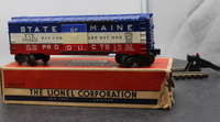 Lionel Postwar 6464-275 State of Maine Boxcar O SCALE Used Excellent Damaged Box