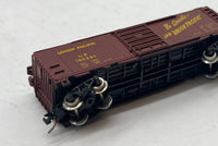 Model Power 100261 Union Pacific UP Boxcar metal wheels kadee style couplers N SCALE Like New wrong box