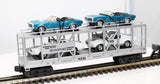 MTH Railking 30-7666 Auto Transportation Auto Carrier Flat Car w/Ertlr 1967 Camaro SS and 1967 Shelby O SCALE Like New