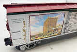 MTH Railking 30-74226 Pittsburgh Christmas-- SIGNED Holiday Homecoming Station Square  boxcar O SCALE Like New