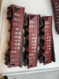 MTH Premier 20-97059 Union Pacific 4-Bay Hopper 6 Car Set O SCALE Used Excellent Damaged Box