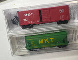Micro Trains 24320 92040 Missouri Kansas Texas MKT set of 2 freight cars N SCALE Like New