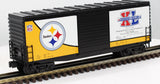 MTH Railking 30-74362 Pittsburgh Steelers 40' High Cube Box Car O SCALE Like New
