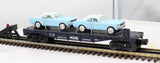 MTH 30-7617 Auto Transport w/Mustangs RailKing O Scale Like New