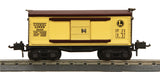 MTH 11-70057 Yellow 7 Brown Box Car