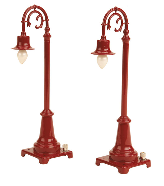 MTH Tinplate 11-90021 Maroon No. 59 Gooseneck Lamp Set Standard gauge NEW
