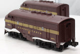 MTH 30-2130-0 PENNSYLVANIA F-3 AA Diesel Set RailKing O Scale Like New
