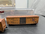 Atlas Set of 3 Railbox Boxcars Weathered N SCALE WEATHERED AS IS Used Excellent