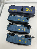 SET OF 4 L&N FREIGHT CARS LATCH COUPLERS HO SCALE AS IS  Used Excellent No Box