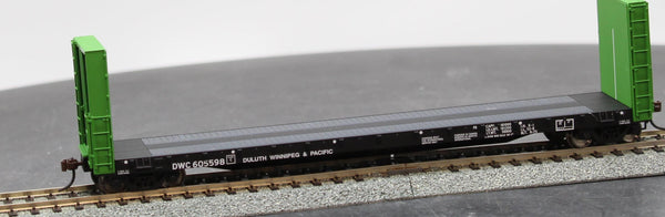 Walthers 932-40052 DULUTH, WINNIPEG & PACIFIC 50' Bulkhead Flatcar Gold Line # HO Scale NEW