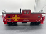MTH Premier 20-9105L Santa Fe Ext Vision Caboose (red/ yellow) O Scale Like New