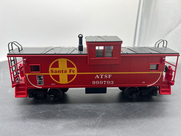 MTH Premier 20-9105L Santa Fe Ext Vision Caboose (red/ yellow) O Scale Like New