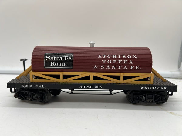 MTH Railking 30-4157B ATSF 19TH CENTURY WATER TANK CAR O SCALE Like New