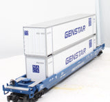 MTH Premier 20-95095 CSX Husky Stack Car O SCALE Like New Damaged Box