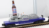 K-Line K721-5601 Rotating Lighted Bud Light Bottle Car O SCALE Like New