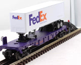 Lionel 6-19440 Flatcar with FedEx Trailer 6424 O Scale Like New