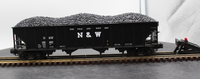 MTH Premier 20-97408 Norfolk & Western 4-Bay Hopper Car . O SCALE Like New Damaged Box