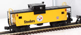 MTH 30-4127C NFL Steelers Extended Vision Caboose O Scale Like New