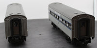 MTH Railking 30-6024 New York Central 2-Car O-27 Streamlined Combo/Diner Set O SCALE Used Excellent Damaged Box