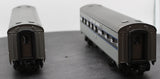 MTH Railking 30-6024 New York Central 2-Car O-27 Streamlined Combo/Diner Set O SCALE Used Excellent Damaged Box