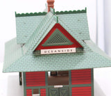 Hallmark Metal Train Station "Oceanside" 10433 HO Scale Used No Box