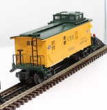 MTH Railking 30-7707 Chicago & North Western Woodsided Caboose Car Illuminated O SCALE Like New No Box