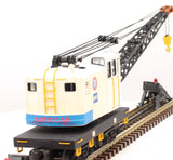 MTH Railking 30-79328 Repainted American Crane Car O SCALE Like New Union Railroad