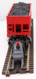 Lionel 6476-85 LEHIGH VALLEY 2 Bay Hopper W-Coal load Car (Reproduction) O Scale Like New
