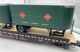 Lionel 6-27545 Rail Express Agency C&O  REA PS-4 Flatcar with Piggyback Trailers #81003 O SCALE Like New