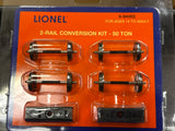 Lionel 6-84462 2-Rail Conversion Kit 50 Ton trucks O SCALE  NEW