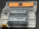 MICRO TRAINS 92020 09200020 37070 DENVER RIO GRANDE WESTERN/ RIO GRANDE SET OF 3 FREIGHT CARS N SCALE Like New
