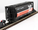 MTH 20-90027 B NH 3Bay Cylindrical Closed Hopper Car O SCALE Like New