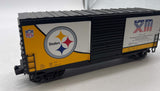 MTH Railking 30-74438 NFLSB Pittsburgh Steelers Super Bowl XIII O SCALE Like New WRONG