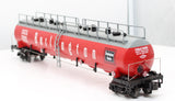 MTH Premier 20-96064 Burlington 20K Gallon 4-Compartment Tank Car O SCALE Like New
