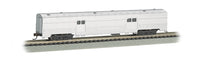 Bachmann 14654 Unlettered Aluminum 72' Streamlined Fluted 2-Door Baggage Car N SCALE