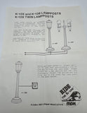 K-Line K-109 TWIN LAMPOST (2) O SCALE Like New