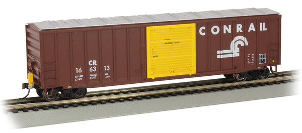 Bachmann 14907 50' OUTSIDE BRACED BOX CAR WITH FLASHING END OF TRAIN DEVICE - CONRAIL #166313 HO SCALE NEW